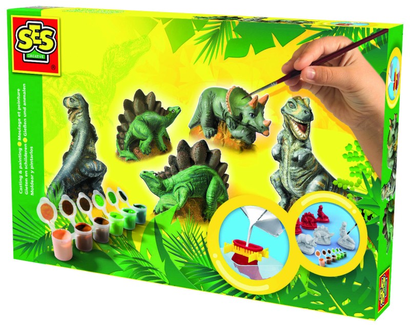 Sádrový trojkomplet - dinosauři