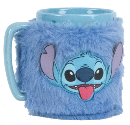 Lilo a Stitch hrnek s návlekem Stitch modrý