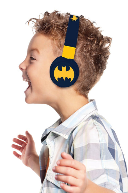 Lexibook 2v1 bluetooth skládací sluchátka Batman s limitem hlasitosti