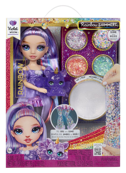Rainbow High Panenka se slizem a třpytkami - Violet fialová