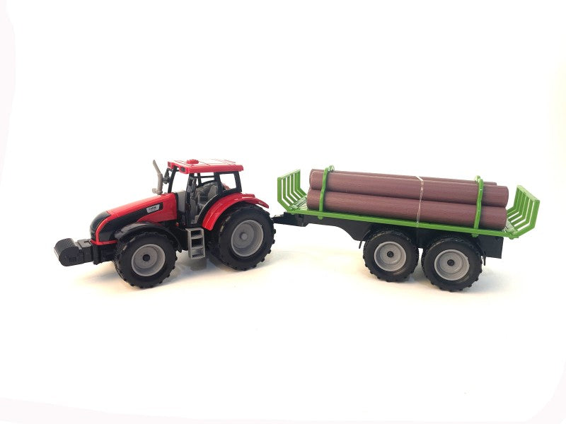 Traktor na setrvačník červený