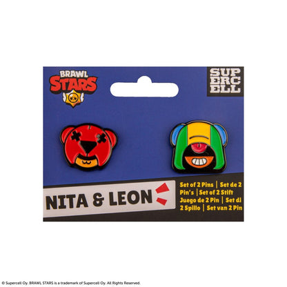 Brawl Stars set pinů (Nita & Leon)