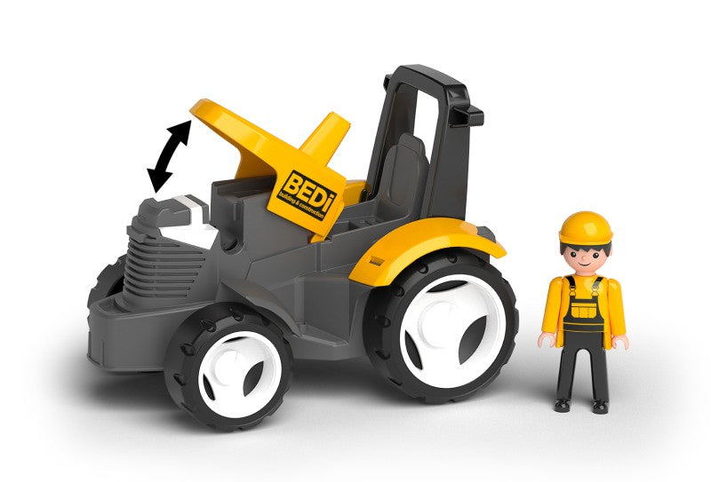 MultiGO ECO Žlutý traktor s radlicí, figurka Igráček