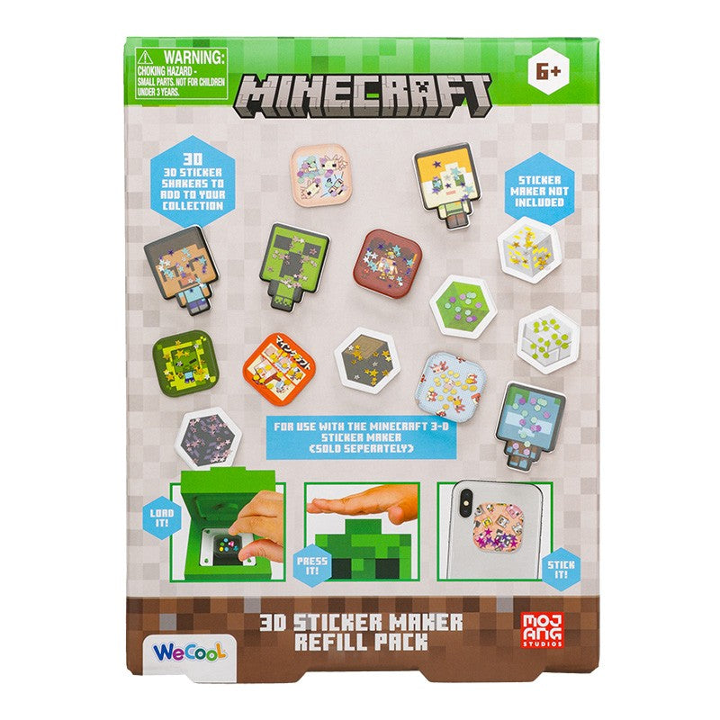 Minecraft 3D sada na výrobu samolepek - náhradní set