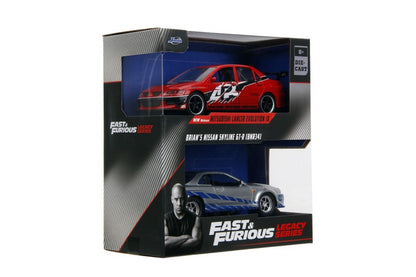 Rychle a zběsile Twin Pack 2006 Mitsubishi Lancer Evo IX + Brianův 2002 Nissan Skyline GTR