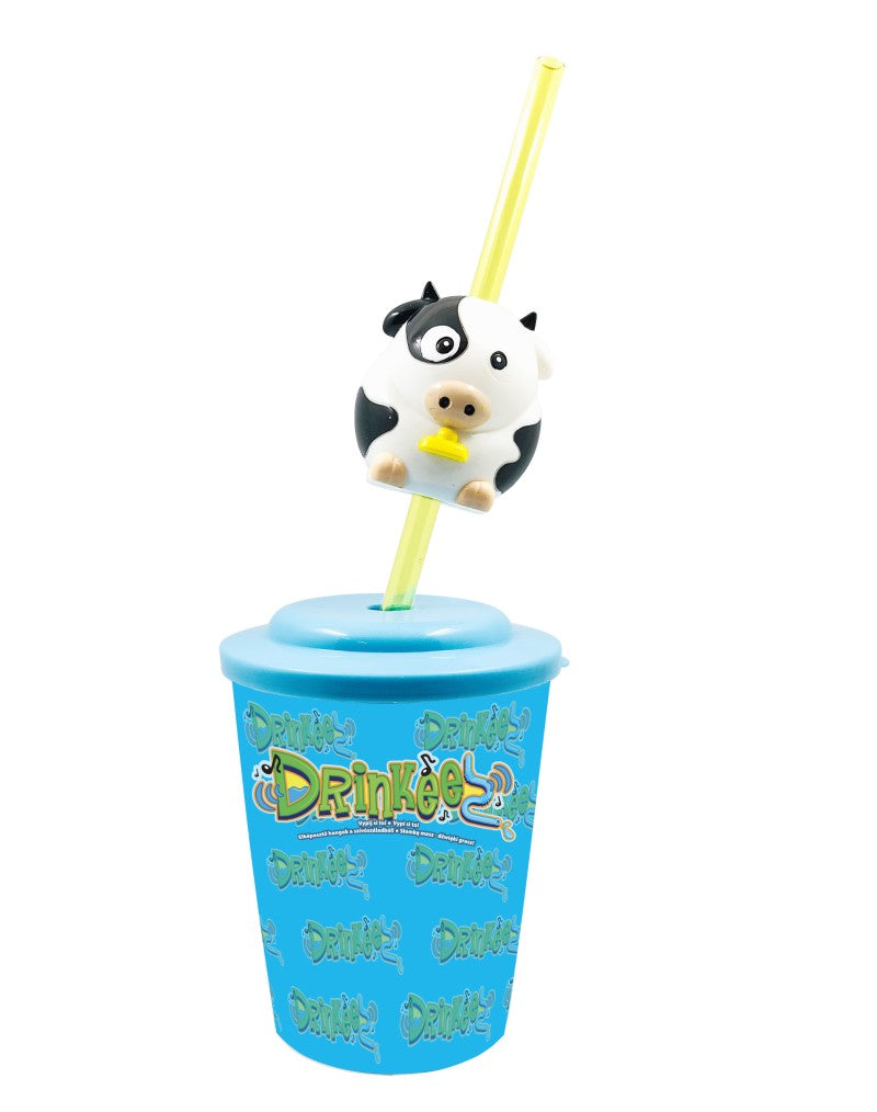 Drinkeez - kelímek s brčkem kravička