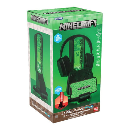 Minecraft držák sluchátek se světlem