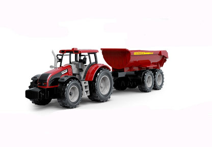 Traktor na setrvačník červený