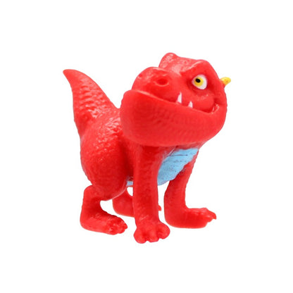 Slimy s dinosaurem zeleno - oranžový sliz