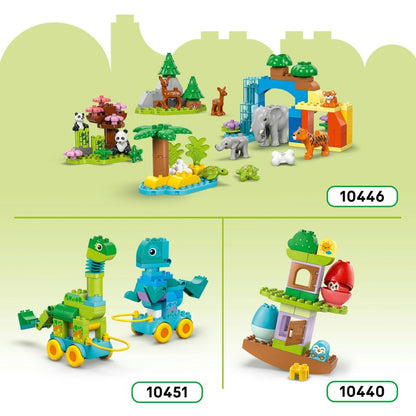LEGO® DUPLO® 10448 3 v 1: Zvířátka na kolečkách
