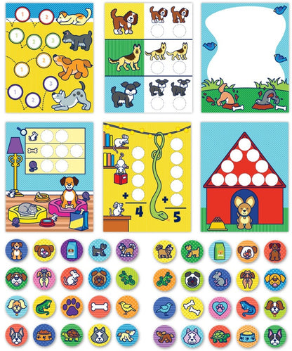 Melissa & Doug sticker wow samolepky pejskové