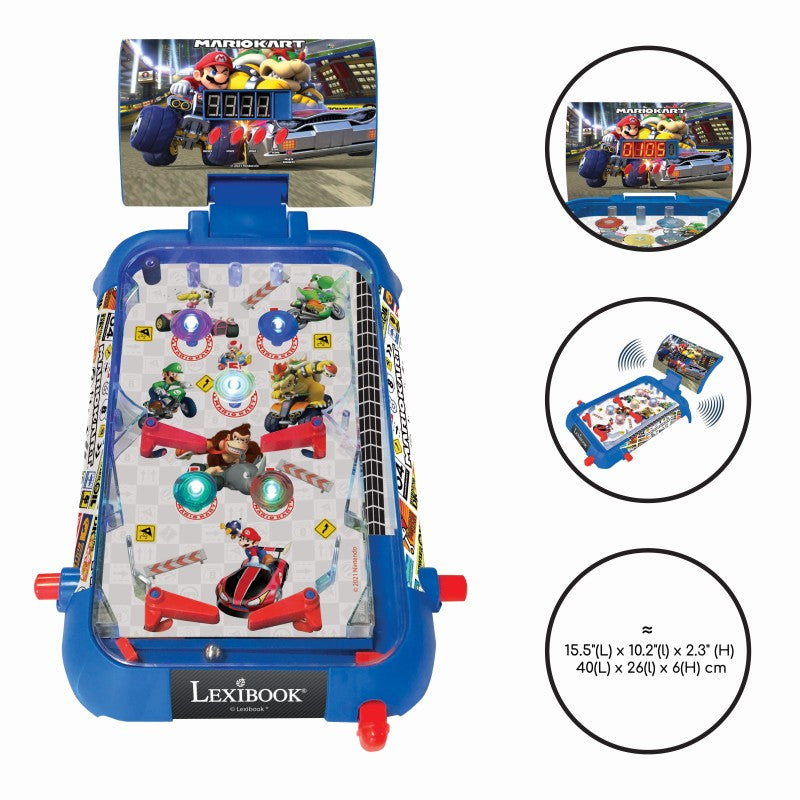 Lexibook elektronický stolní pinball Mario Kart
