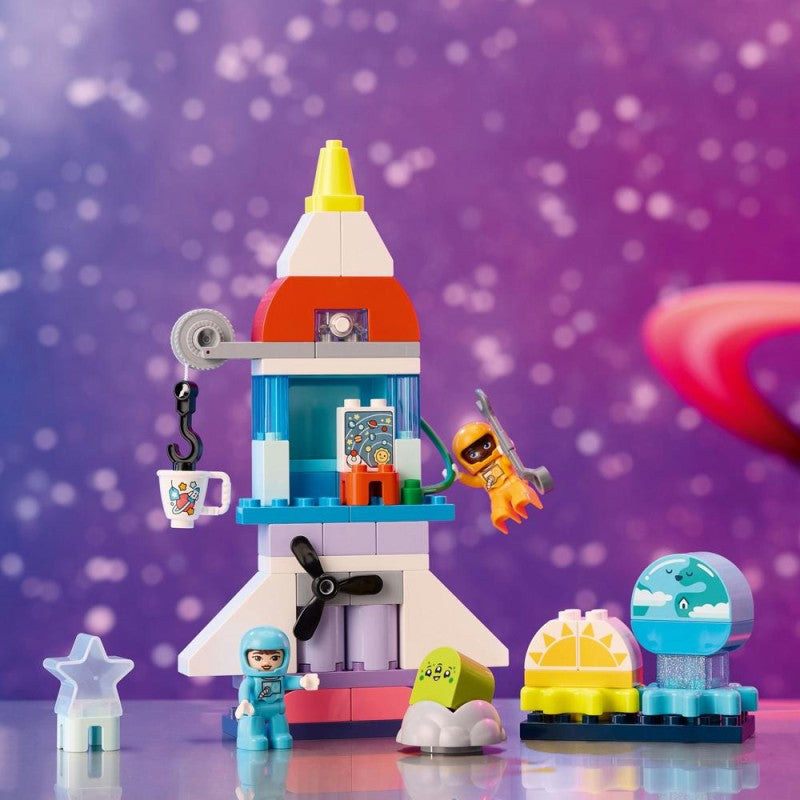 LEGO® DUPLO® 10422 Vesmírné dobrodružství s raketoplánem 3 v 1