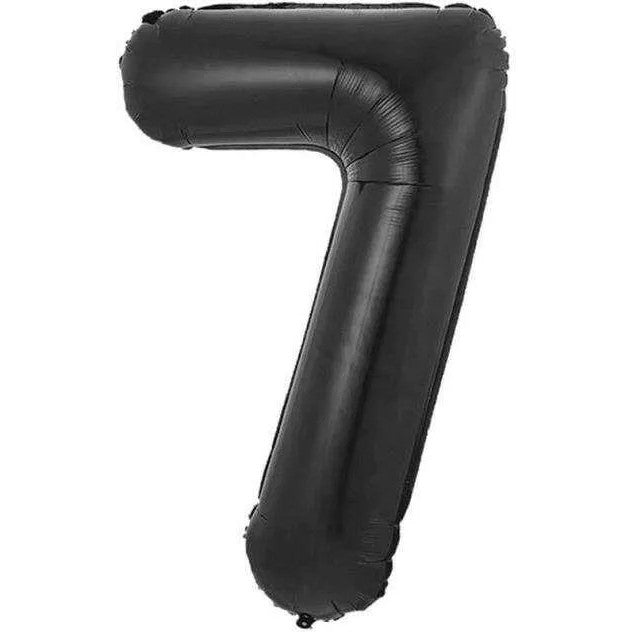 Balónek foliový Číslice 7 černá 85cm