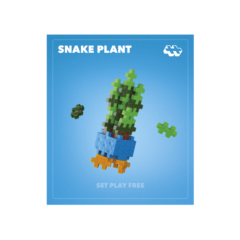 Plus-Plus Kytky Snake Plant