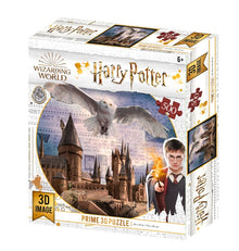 Puzzle 3D Harry Potter Bradavice a Hedvika 500  dílků