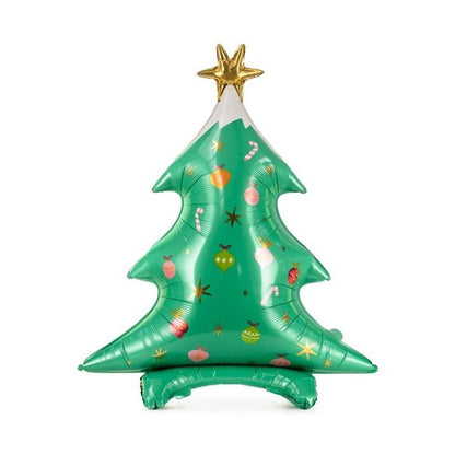 Balónek fóliový vánoční stromeček samostojný 78 x 94 cm