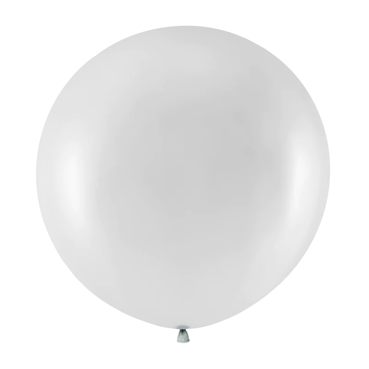 Jumbo balón stříbrný -  1 m 1 ks
