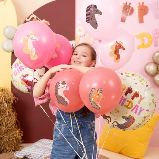 Balónky latexové Koníci 30 cm 6 ks