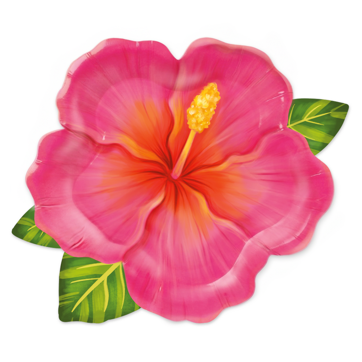 Aloha tropical květiny - Talíře papírové  6 ks