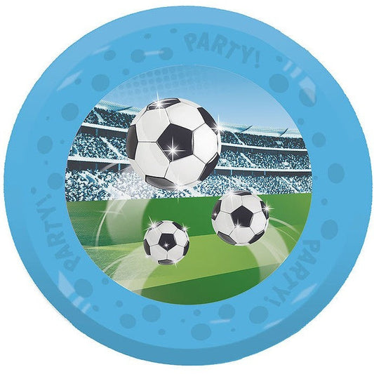 Talířek plastový opakovaně použitelný Fotbal Party 21cm 4ks