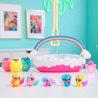 Hatchimals figurky s doplňky z duhového obláčku