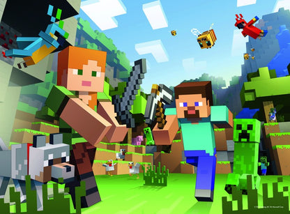 Puzzle Minecraft 100 dílků