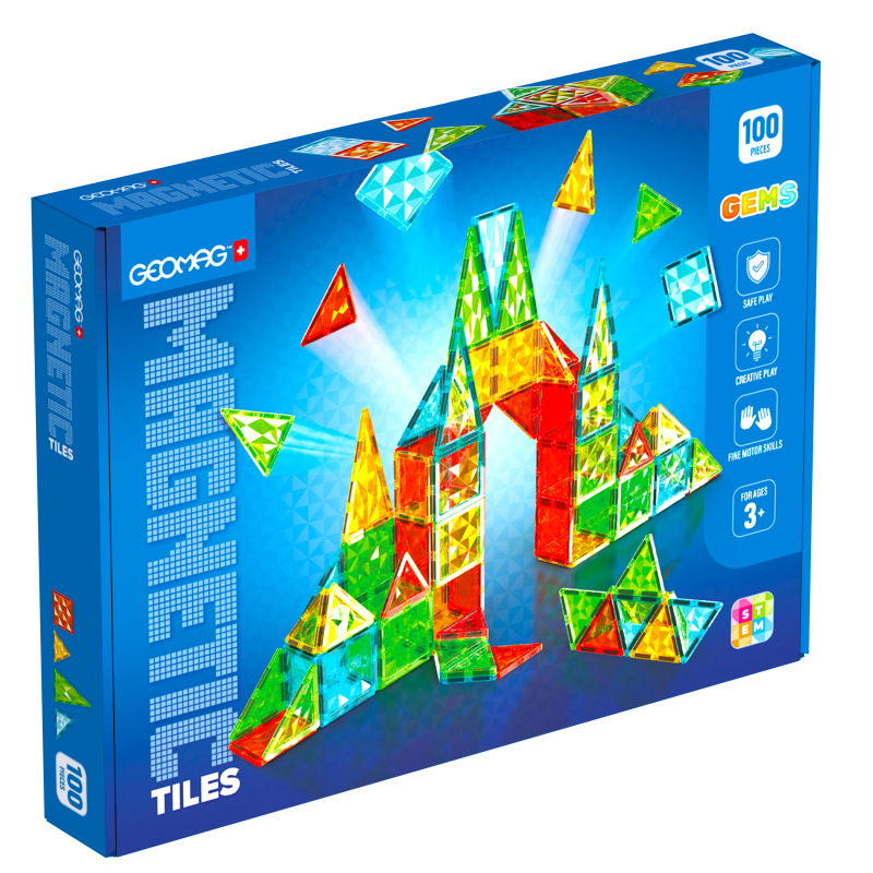 Geomag Magnetic Tiles 100 dílků