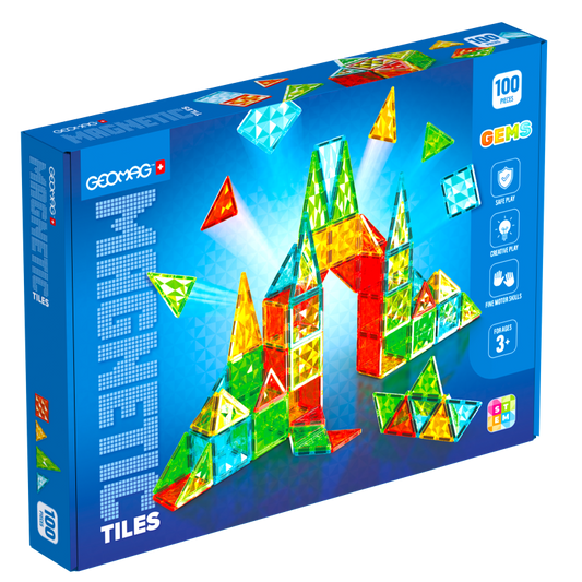 Geomag Magnetic Tiles 100 dílků