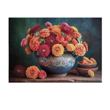 Wooden puzzle Chrysanthemum Bouquet A3