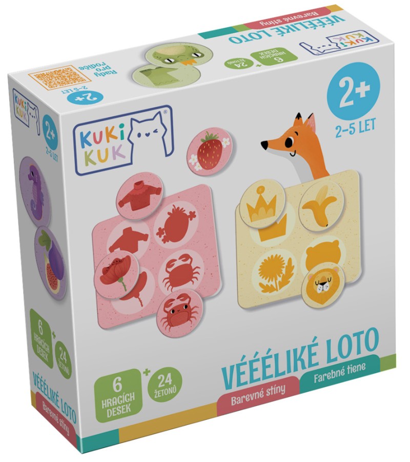 KukiKuk - Véééliké loto Barevné stíny