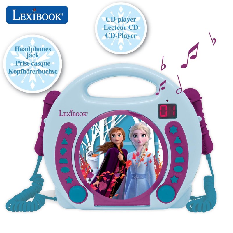 Lexibook CD přehrávač Frozen se 2 mikrofony