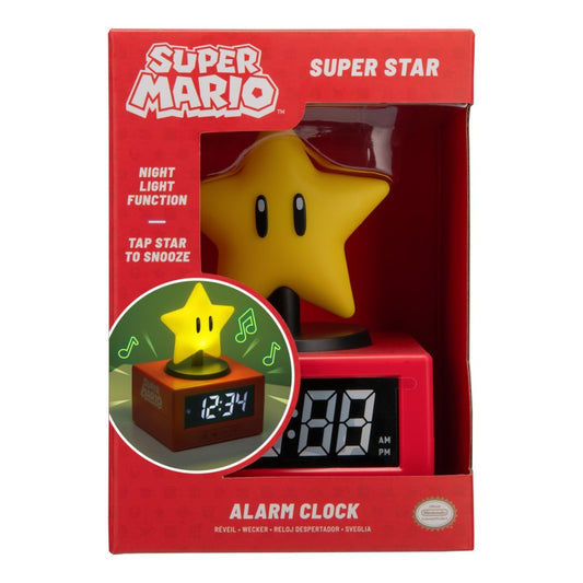 Super Mario budík Super Star