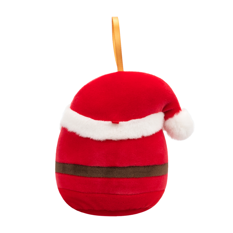 Plyšový mazlíček Squishmallows Vánoční ozdoba Santa s brýlemi - Nick, 10 cm