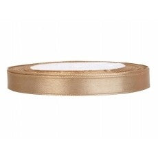 Stuha Saténová 0,6cm/25m zlatá