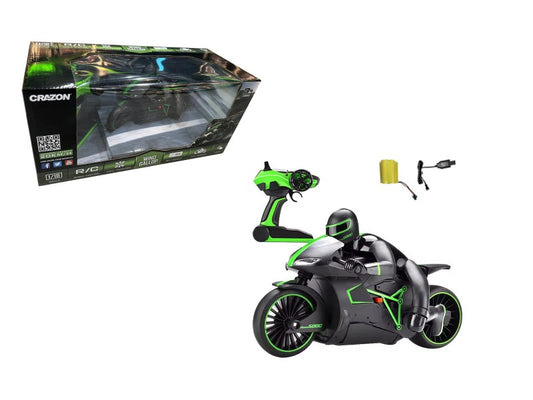 RC motorka 2.4G zelené