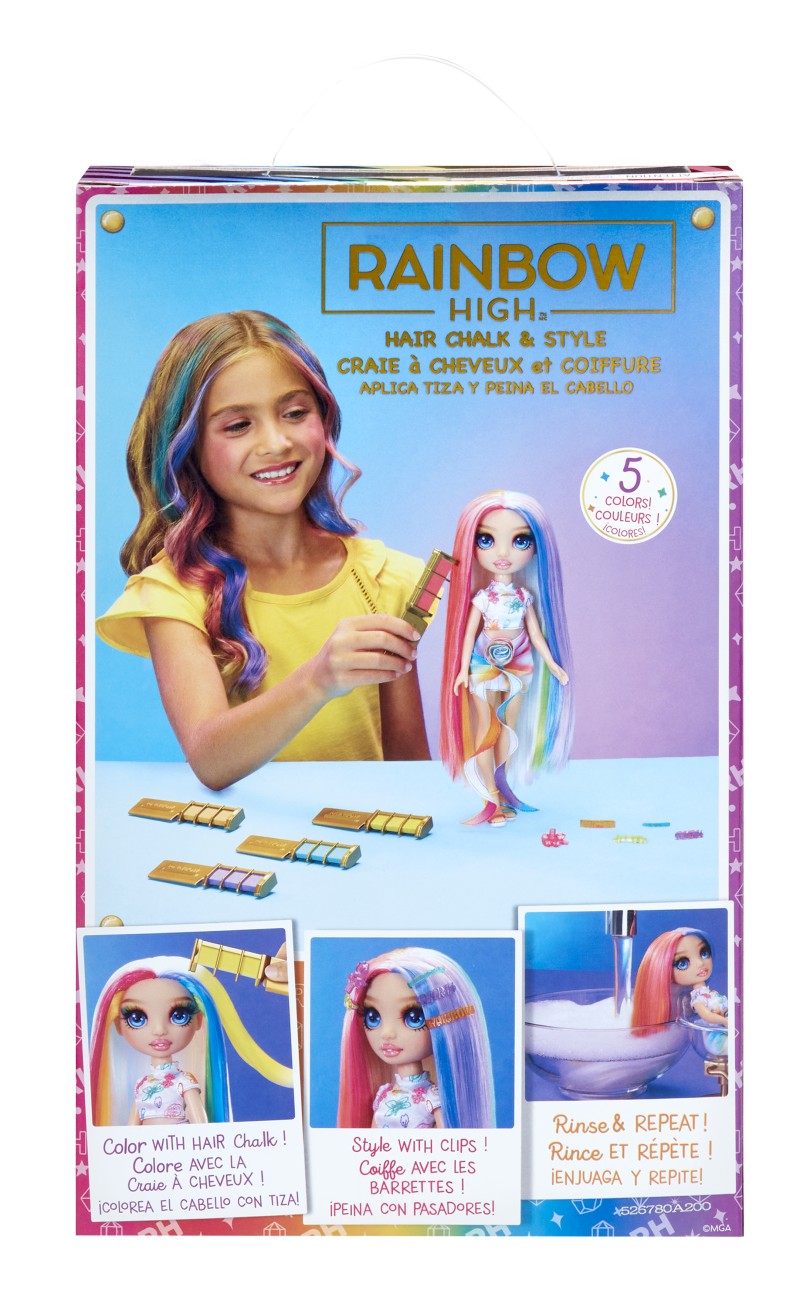 Rainbow High Panenka s křídami na vlasy - Amaya