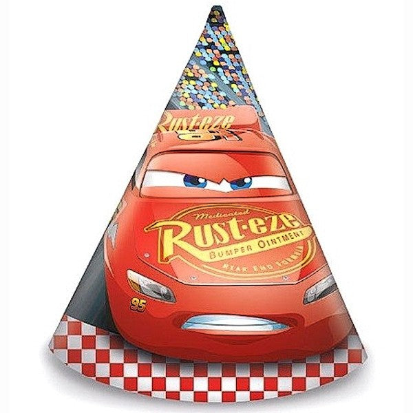 Čepičky papírové "Cars 3" 6ks