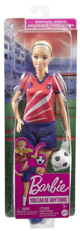 Barbie fotbalová panenka - Barbie v červeném dresu