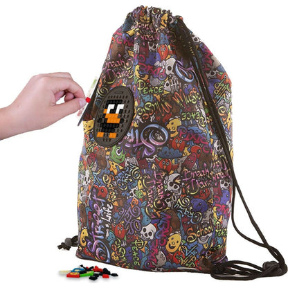 PIXIE CREW Grafitti Drawstring vak