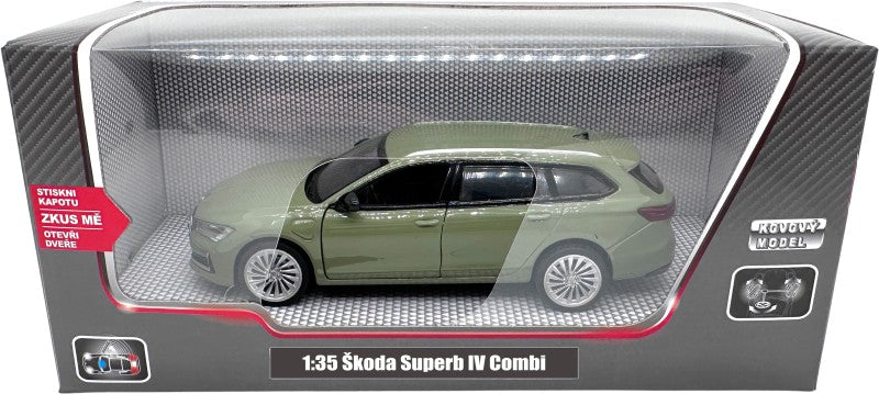 Škoda Superb IV Combi zelené 1:35