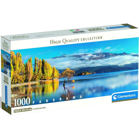 Clementoni - Puzzle 1000 Panorama Zlaté odrazy Wanaky