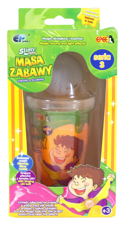 Slimy S3 sliz se svítící kuličkou fialový