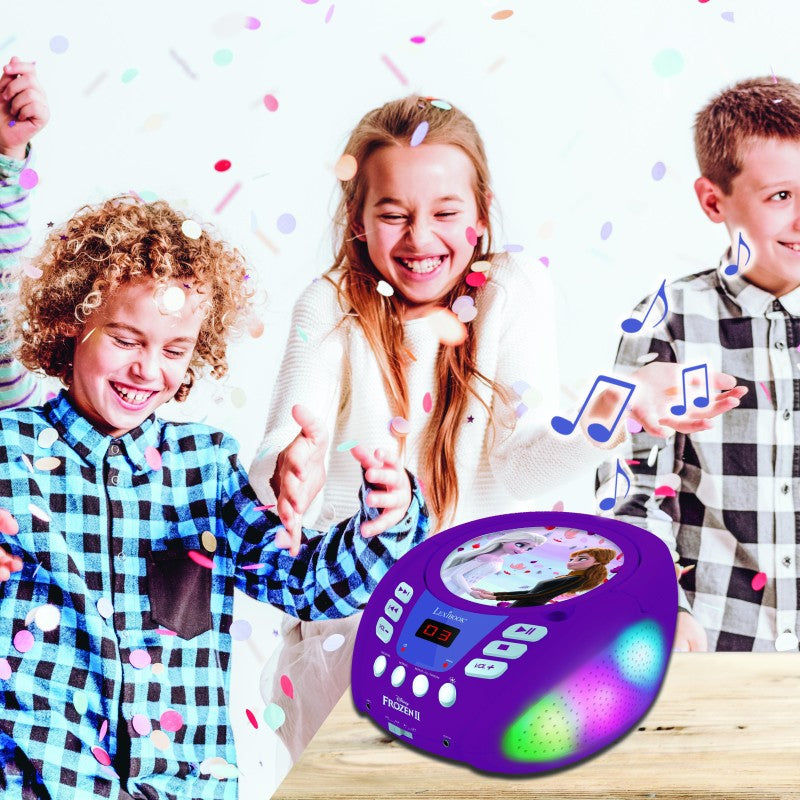 Lexibook CD přehrávač Frozen s bluetooth a světelnými efekty