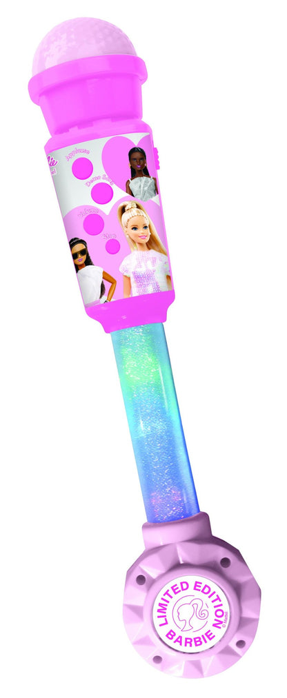 Lexibook svítící trendy mikrofon Barbie s melodiemi