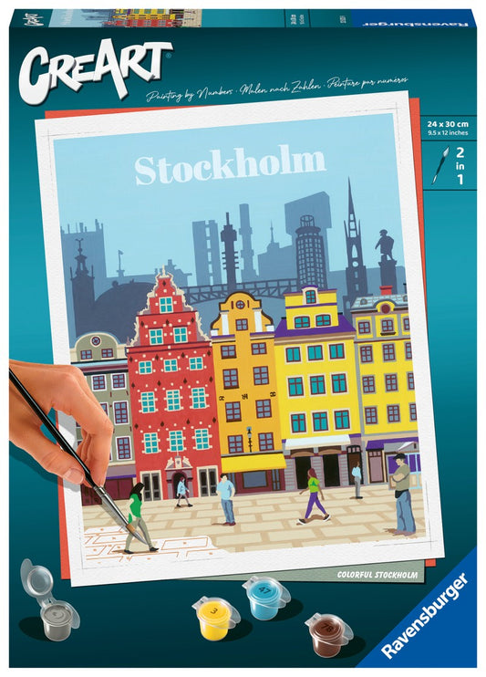 Malování podle čísel CreArt Trendy města: Stockholm