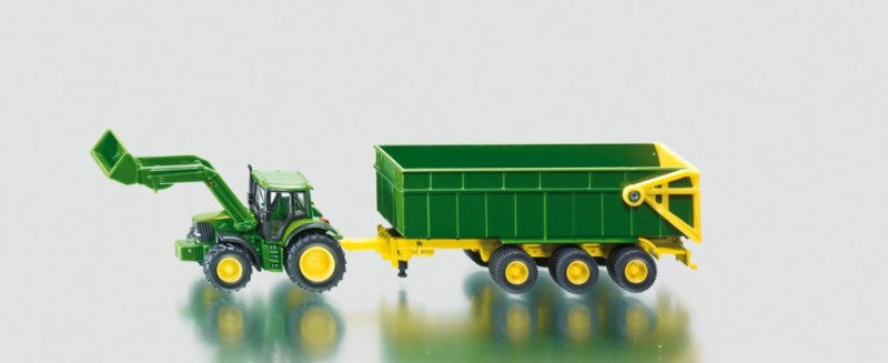 Traktor s ramenem a vlekem, měřítko 1:87