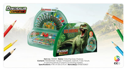 Malovací kufřík půlkruhový  Dino