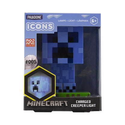 Icon Light Minecraft - Creeper modrý