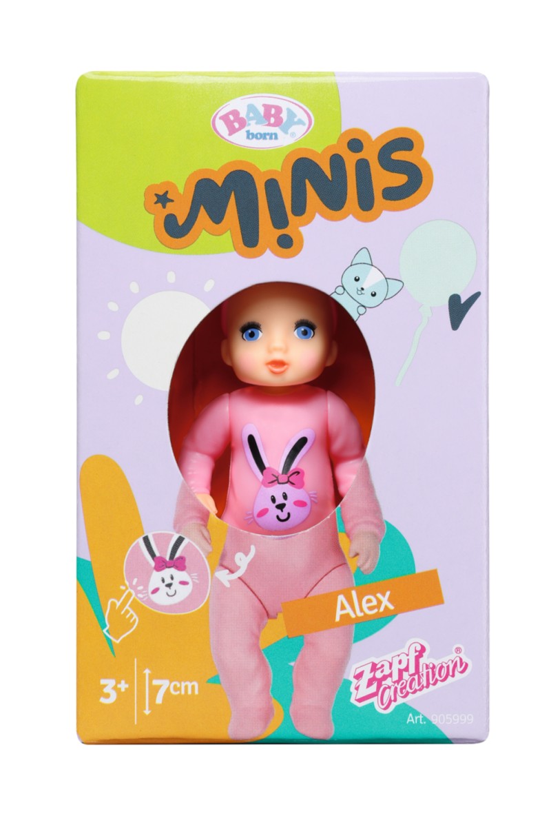 BABY born Minis Panenka - Miminka, 6 druhů Noah